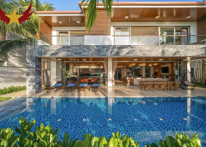 The Five Villas 8 Bedrooms Beachfront - K3