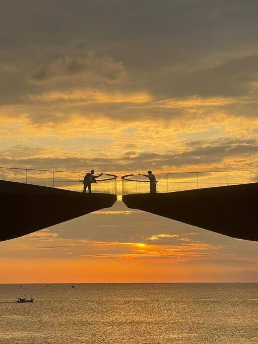 Ocean At Sunset Town *