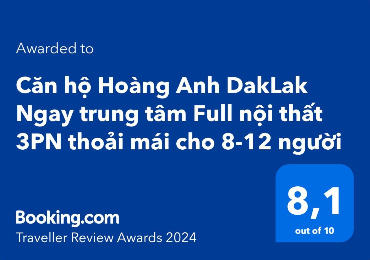 Apartment Can Ho Hoang Anh Daklak Ngay Trung Tam Full Noi That 3pn Thoai Mai Cho 8-12 Nguoi *