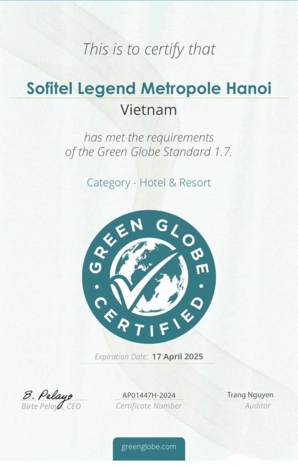 Sofitel Legend Metropole Hà Nội Khách sạn