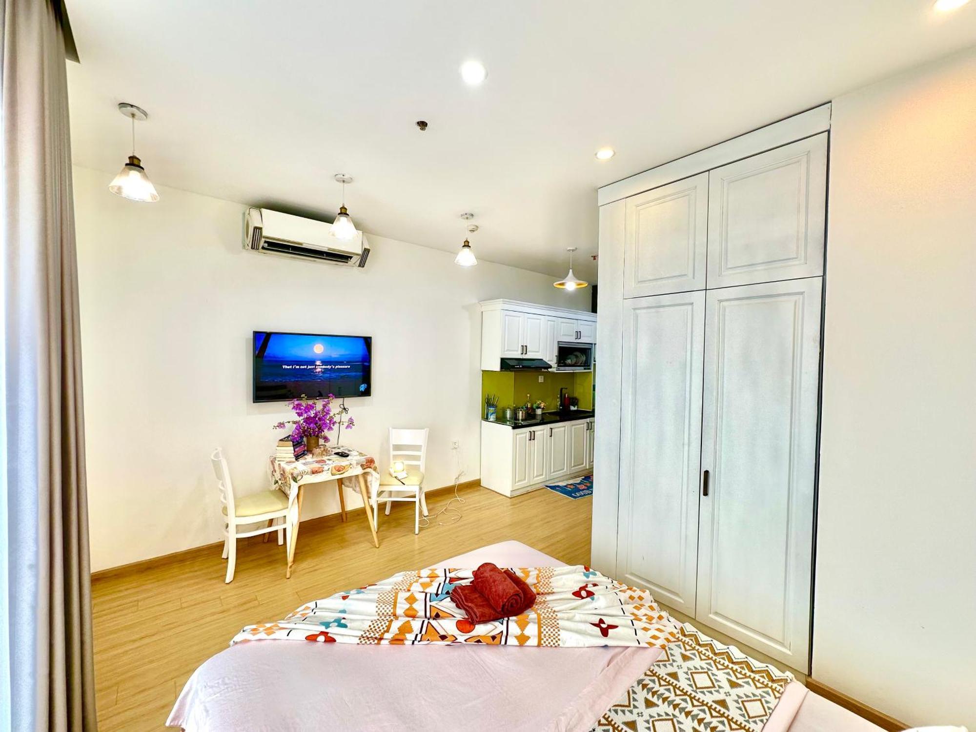 Apartment Can Ho Studio Dep, Day Du Tien Nghi, Gym, Be Boi, Ho Di Bo, San Tap The Thao *