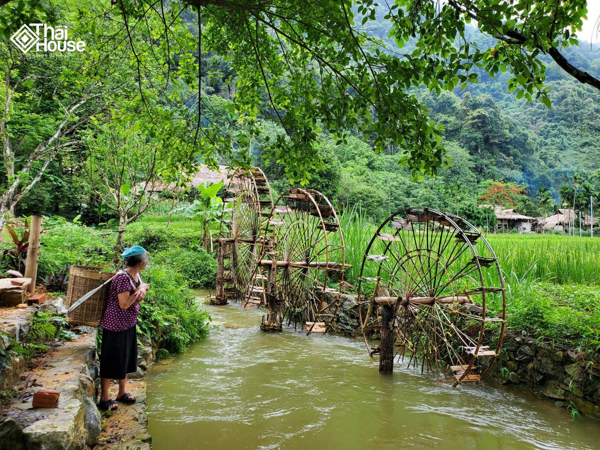 Lodge Thai House Pu Luong - Century Old Stilt House With Terrace Views Huong Ba Thuoc