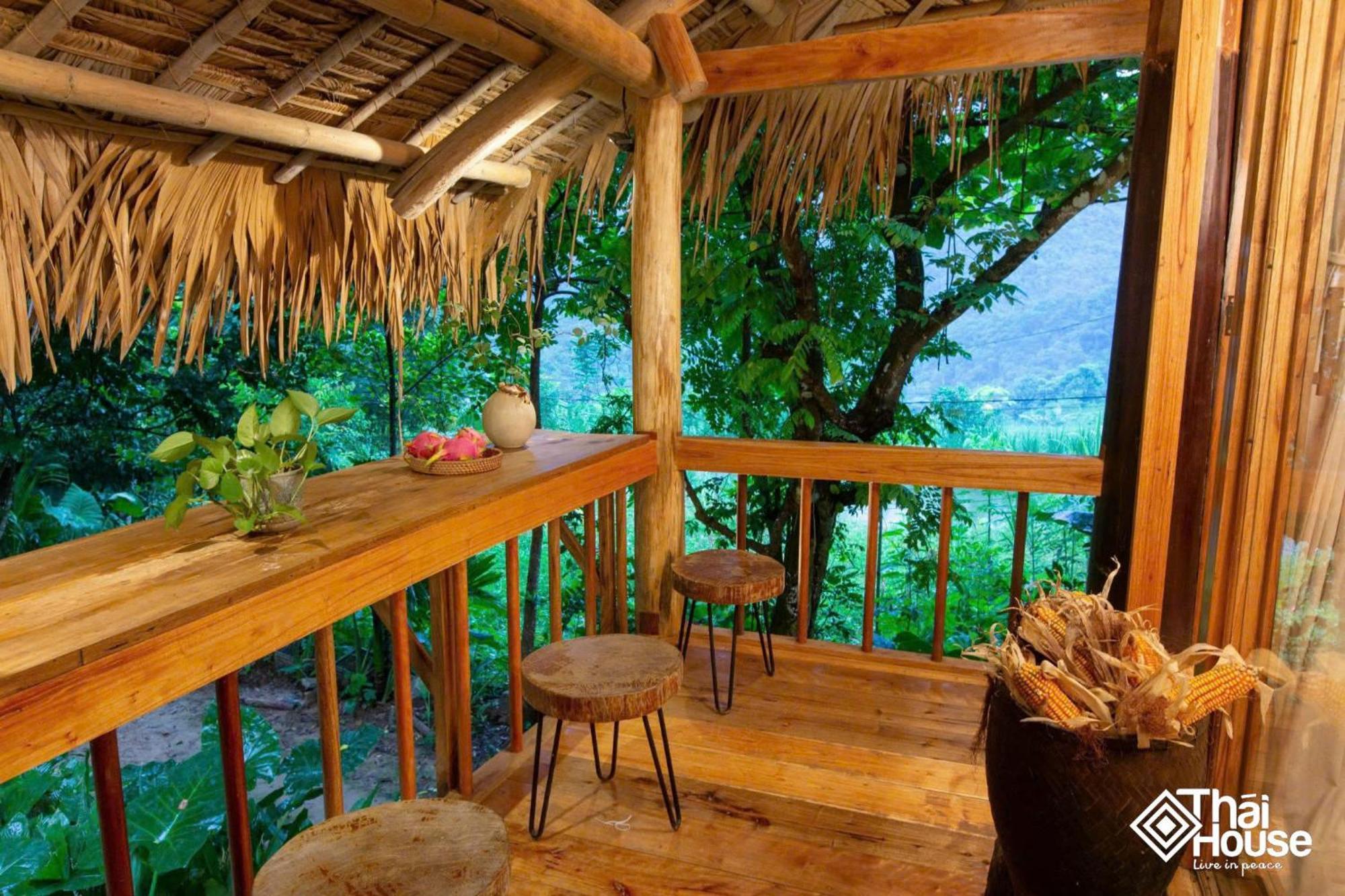 Lodge Thai House Pu Luong - Century Old Stilt House With Terrace Views