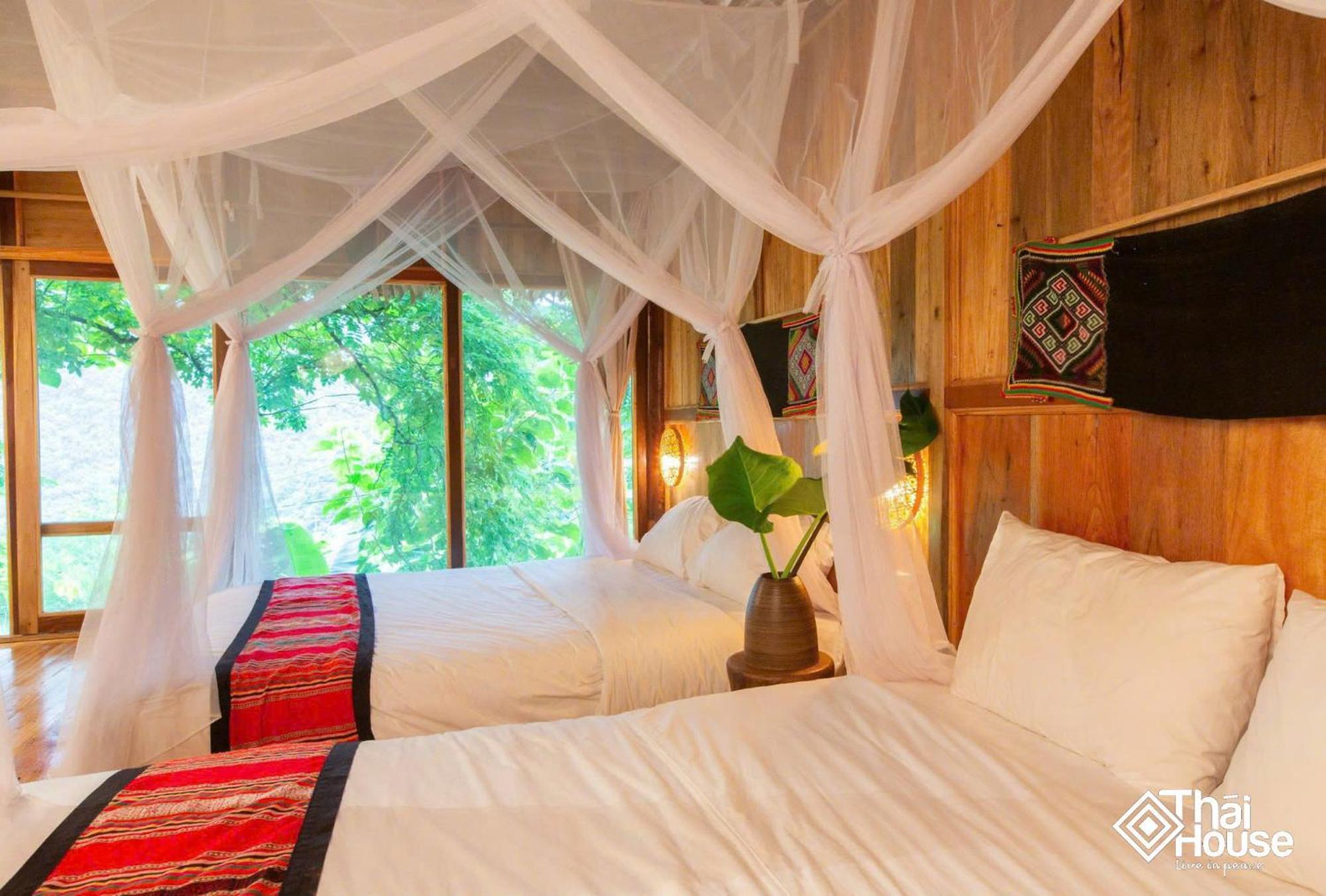 Thai House Pu Luong - Century Old Stilt House With Terrace Views * Huong Ba Thuoc