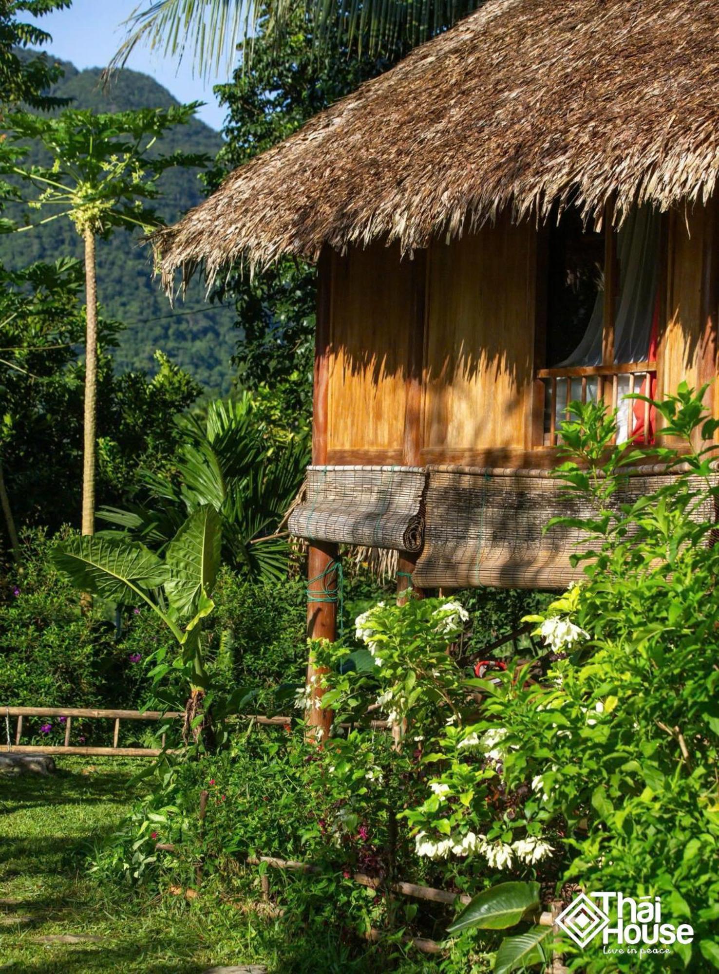 Lodge Thai House Pu Luong - Century Old Stilt House With Terrace Views