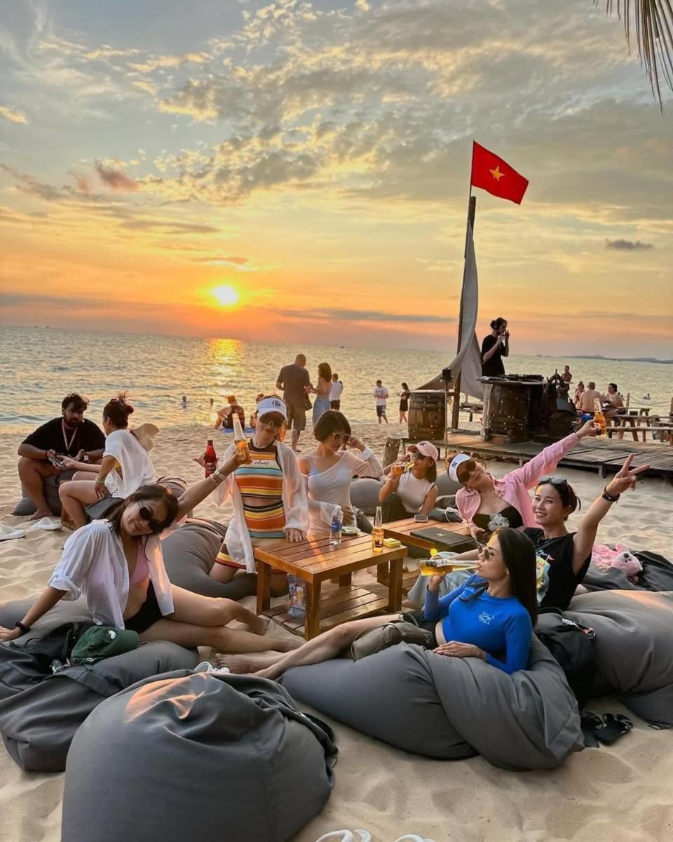 Sunset And Hotel